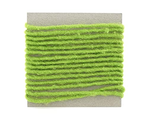 Wollkordel APFELGRÜN 3 m x 4 mm Wolldocht 4 mm Grün Kordel 100% Wolle Dekoband Schleifenband Geschenkband Filzkordel Wollschnur Wollband Bastelwolle Cover