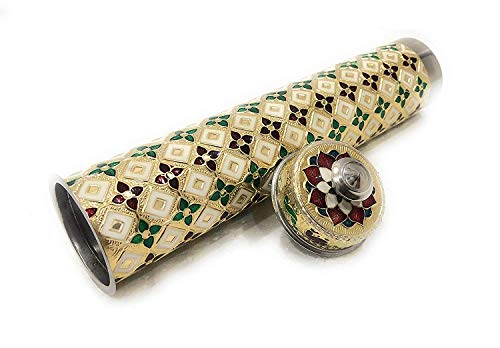 Image of RIOMAX Incense Stick Storage Container /Agarbatti Storage Box /Incense Holders Storage (Golden Meenakari)