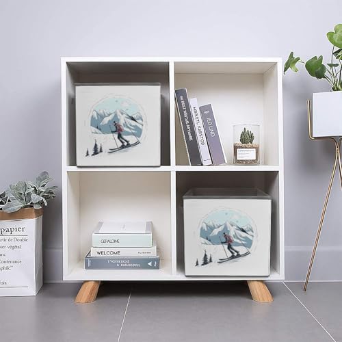 Bacs de rangement placard empilables et paniers linge pliables - 6
