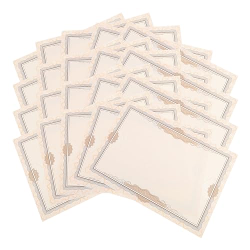 OHPHCALL Papel Blanco 12k 100 Hojas Papel para Diploma Imprimible Escolar para Certificados Académicos y Diplomas Uso Escolar y Oficina