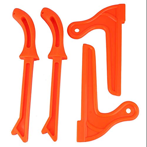 4 pezzi di stick di plastica Accessori per sega circolare a mano Seghe a mano Spingi di sicurezza per la lavorazione del legno(Orange)