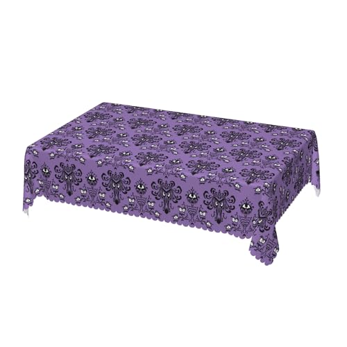 Haunted Mansion Square Tablecloth - Water Resistant 54x72in Polyester Decor
