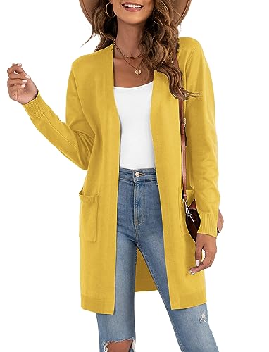 Image of VIISHOW Women's Classic Cardigans Long Sleeve Open Front Casual Knit Cardigan Sweaters Coat Soft Outwear