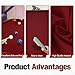 iEsstros 8ft Pool Table Felt Red for Billiard Table Cloth with 6 Pcs Cloth Strips and Staple Remover Pool Table Felt Replacement Kit Parts
