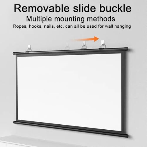 Pantalla de proyección manual 72 pulgadas 16:9 para home theater miniatura 2