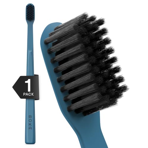 Boka Classic Soft Bristle Manual Toothbrush - Activated Charcoal