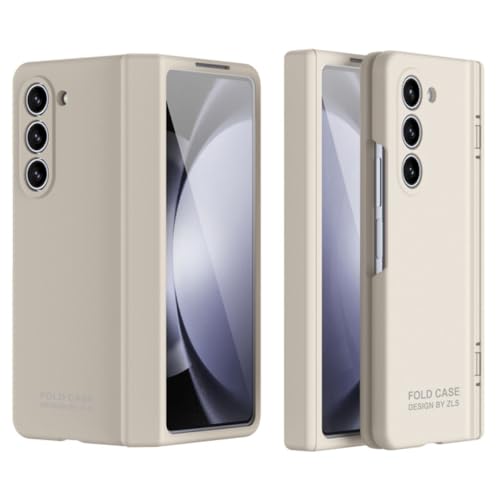 Coque Galaxy Z Fold 4 avec charnière pliable intégrée mat beige