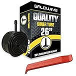 Baldwins Bike Inner Tube 26 x 1.75 to 2.125 Schrader Valve & BALDY'S TYRE LEVER