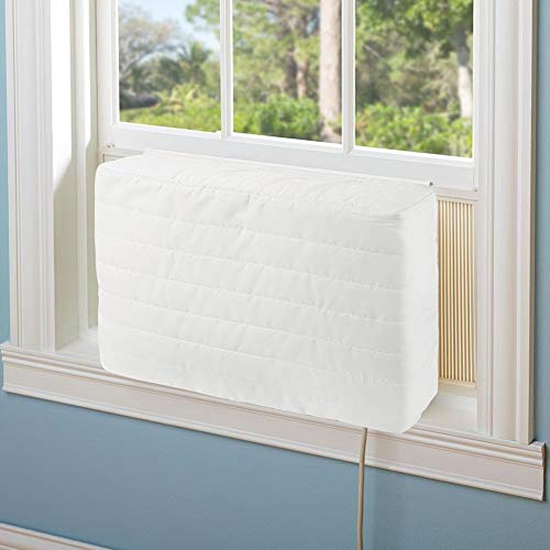 Aozzy Ac Covers for Inside Unit Indoor Air Conditioner Covers for Window Units Winter Beige Double Insulation Quilted AC Cover Keeps Cold Air Out Eliminates Dirt (25" Lx17 H x2.7 D) Aozzy Ac Covers for Inside Unit Indoor Air Conditioner Covers for Window Units Winter Beige Double Insulation Quilted AC Cover Keeps Cold Air Out Eliminates Dirt (25" Lx17 H x2.7 D)