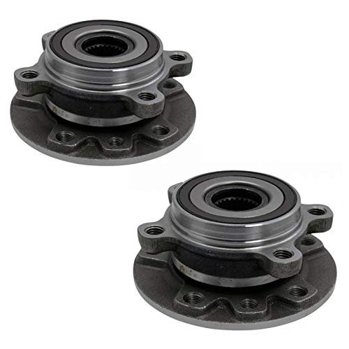 Image of TRQ Left and Right Wheel Bearing & Hub Assembly Set with ABS Sensor 2 Piece for 2016-2022 Fiat 500X 2016-2018 500X AWD 2015-2021 Jeep Renegade 2015-2021 Renegade AWD