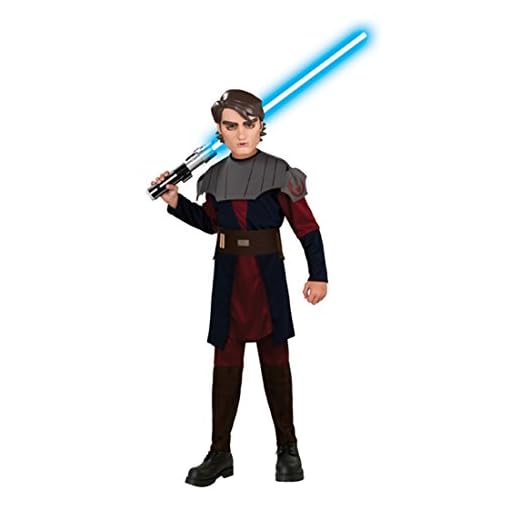 Anakin Skywalker maskeradset Clone Wars barnkostym L 140 cm linzenartikel Star Wars Jedi Riddare-utklädnad temafest outfit
