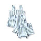 Amazon Essentials x Sofia Grainge Conjunto de Camisa sin Mangas y Pantalones Cortos de Algodón Bebé-Niñas, 24 meses