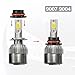 X AUTOHAUX 2pcs 9007 9004 LED Headlight Adapter Base Bulb Sockets Retainer Holder Universal for Car Black