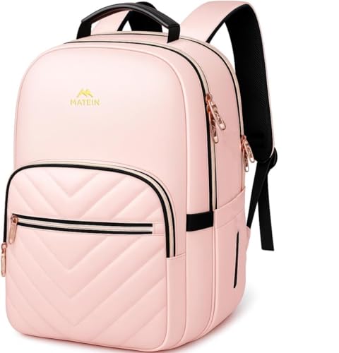 Image of MATEIN College Backpack with Laptop Compartment, Girls School Backpack