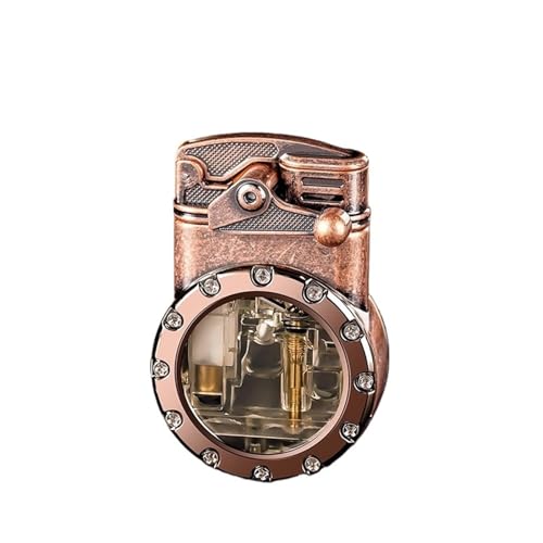 Encendedor Retro de Doble Llama a Butano Bronce miniatura 1