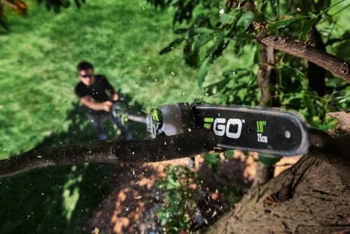 EGO POWER+ Pole Saw, Cordless Electric Pole Saw for Tree Trimming with Telescopic LED Cut Line Indicator, Battery and Charger Not Included - PS1000
