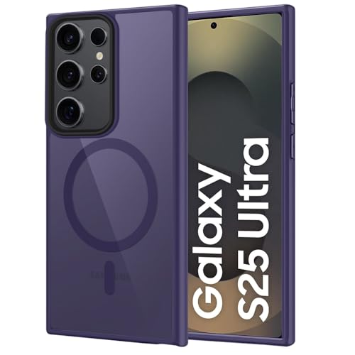 Image of SIZUKA Samsung S25 Ultra Magsafe Hard Back Case | Matte Design & 360 Protection | Military-Grade Samsung S25 Ultra Cover | Strong Magnet Back - Purple