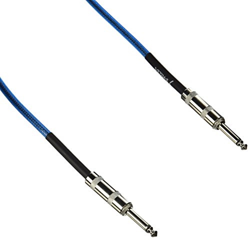 Fender California Series Instrument Cable For Electric Guitar, Bass Guitar, Electric Mandolin, Pro Audio - Daphne Blue - 20' #TOP1