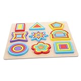 MILISTEN Geometrische Formenspielzeuge aus Holz Pädagogisches Puzzle für und Formerkennung Montessori für Kleinkinder zur Entwicklung Motorischer Fähigkeiten