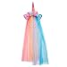 Unicorn Headband With Tulle Mane and Flowers For Adults and Girls (Rainbow Headband)