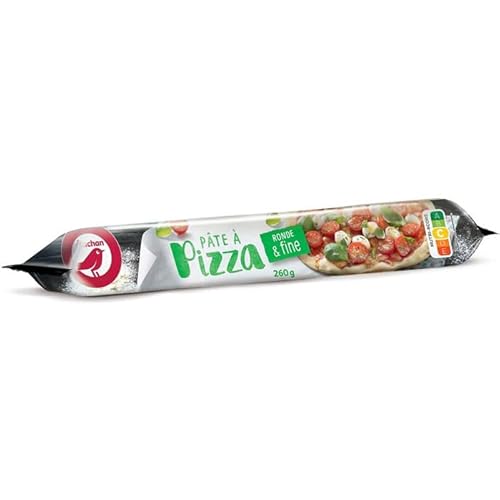AUCHAN Pâte à pizza ronde et fine 260 g