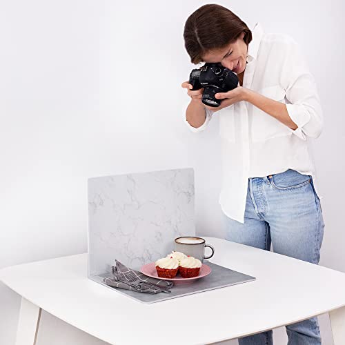 2er-Pack Fotohintergrund Klein | 30x40 cm | Photo Background | Foto Untergrund & Hintergrund für Produktfotografie, Lebensmittelfotografie, Fotostudio |...