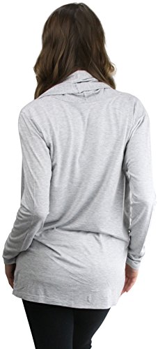 Image of ToBeInStyle Women's Long Sleeve Rib Banded Open Sweater Cardigan