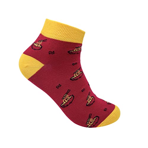 Image of Mint & Oak Men Ankle Socks, Printed Funky Socks, Cotton Unisex Ankle Length Sock, Odour Free Socks - Pack of 1