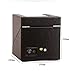JQUEEN Automatic Watch Winder with Quiet Japanese Mabuchi Motor,Microfiber Leather,Acrylic Sheet,10 Adjustable Modes (Z-Black)