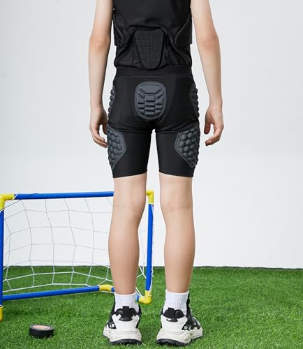 Topeter Youth Slider Shorts - Boys & Girls Protective Hip & Butt Padded Short Pants3