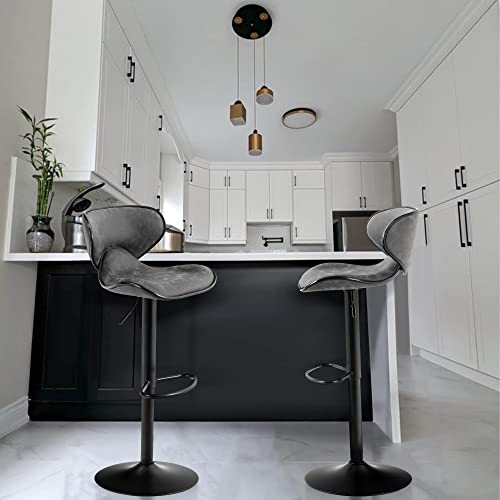 Phi Villa Bar Stools Set Of 4 - Adjustable Swivel Barstools With Back, Modern Counter Height Bar Chairs #TOP7