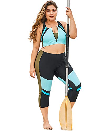 Tankini para mujer LALAGEN cómodo y moldeador que disimula el abdomen perfectamente