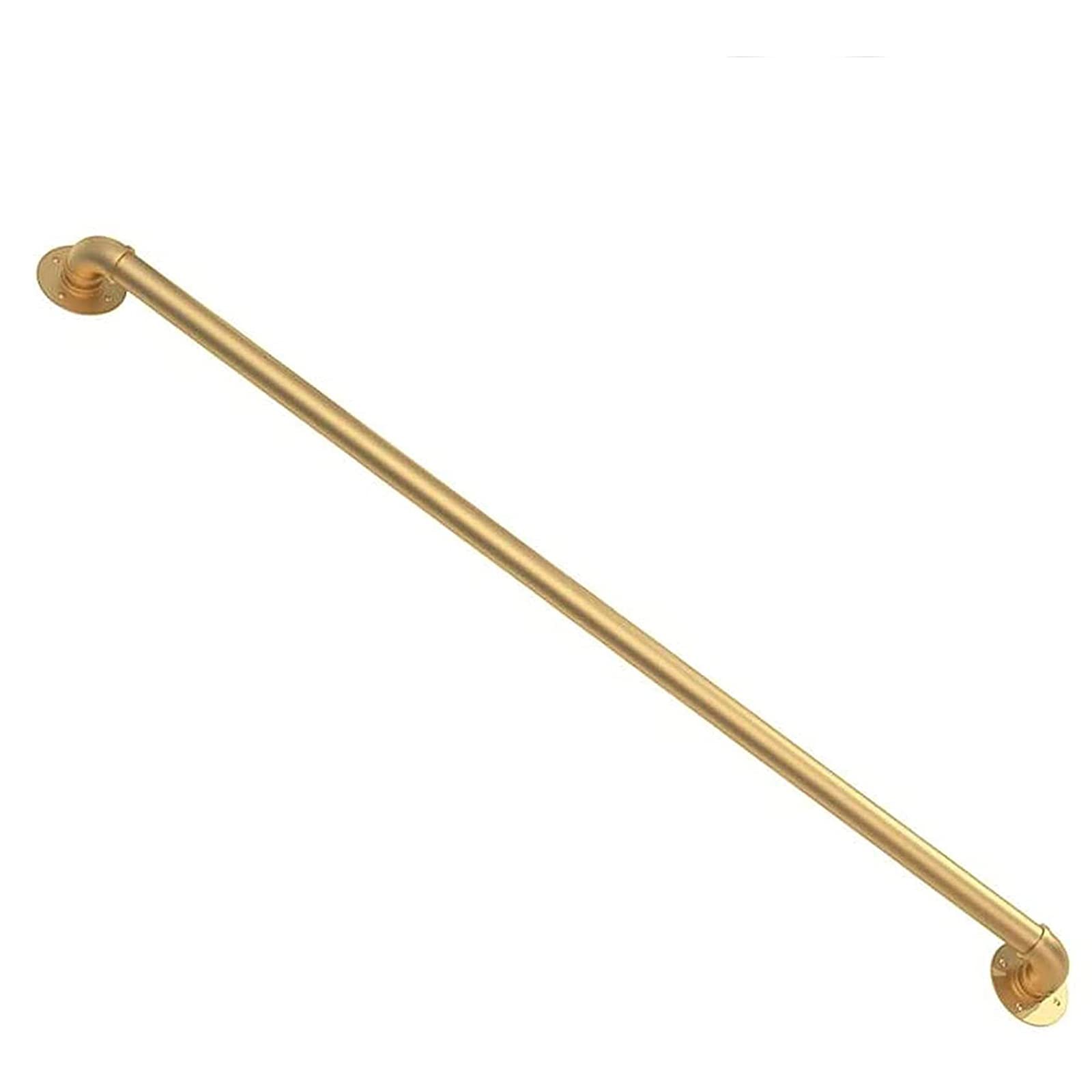 Rampe d'escalier dorée en fer forgé industriel de 12ft pour intérieur et loft