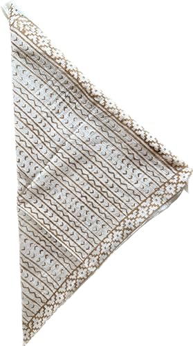 100% Cotton Bandanas, Bohemian Style Cotton Neck Scarf, Boho Soft Cotton Neck Scarf, Boho Soft Cotton Bandana, Cotton Neckerchief mud print organic cotton bandana4