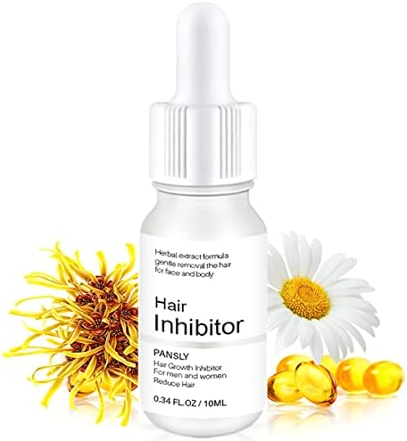 PANSLY Hair Glowth Inhibitor Serum, Hair Stop Growth,Mild, Light Skin&Permanent Hair Inhibitor for Women and Men Reduce Hair