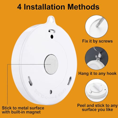 Image of Hoteon PIR Motion Sensor Light, Battery Powered LED Night Light, Warm, 2PCS