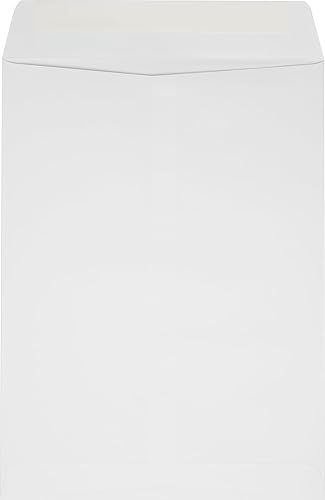 Miniatura 2 de LUXPaper Sobres de ventana de extremo abierto de 9 x 12 pulgadas, despegar y prensar, lino blanco, texto de 80 libras, 500