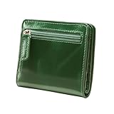 Itslife Women's RFID Blocking Small Compact Bifold Waxed Leather Pocket Wallet Ladies...
