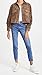 [BLANKNYC] womens Suede Fringe Shirt With Front Snap Closure Faux Leather Jacket, Hot Cocoa, Small US