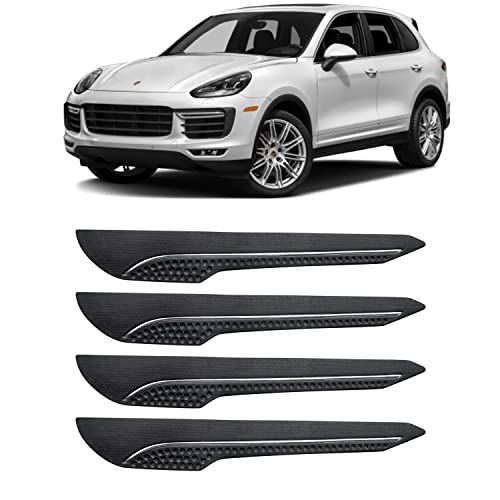 Image of AOSIS-Car Bumper Protector /Bumper Guard for Porsche Cayenne with Single Chrome Stripe (4-Pcs)