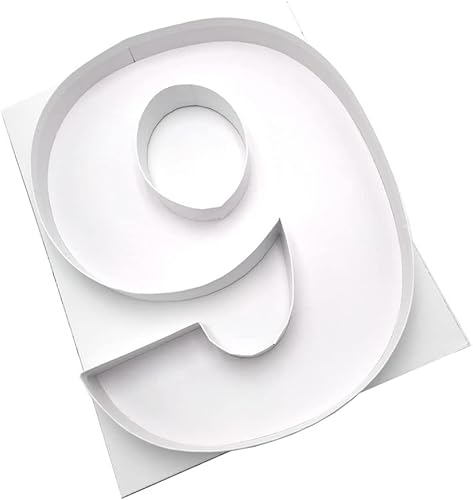 Miniatura 6 de WENPACK 15" Large Fillable Cardboard Number Charcuterie Tray Paper Mache Sweet Cupcake Food Birthday Box (6 or 9)