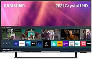 Samsung AU9000 55 Inch 4K Smart TV (2021) - Slim Ultra HD TV With Alexa Built-In, Game Mode, Motion Xcelerator Turbo, 4K Crystal Processor, Dynamic Crystal Colour, Object Tracking Sound  UE55AU9000