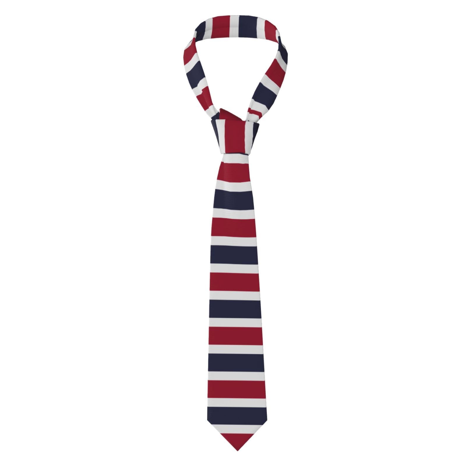 Yuangjhop Men's Black Thailand Flag Necktie. Premium Quality Ties With Classic Patterns, Perfect For Business, Weddings And Formal Events.