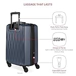 SwissGear 7272 Energie Hardside Expandable Luggage with Spinner Wheels, Navy, 3-Piece Set (19/24/27) - Image 4