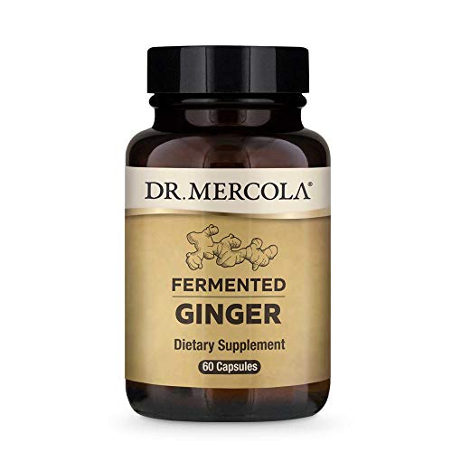 Dr. Mercola, Organic Fermented Ginger Dietary Supplement, 60 Servings (60 Capsules), Supports Digestive Health, Non Gmo, Soy Free, Gluten Free #TOP14