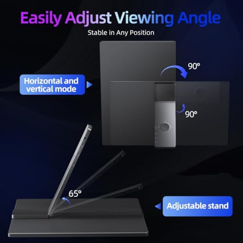 Image of 15.6 Inch FHD Portable Monitor | All Alloy Body | Ultra-Slim Foldable Screen Extender | USB Type-C & HDMI | Compatible with Laptop, PC, Mac (15.6 inch Metal) (15.6, Inches)
