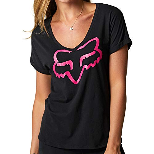 Fox Racing Women s Boundary SS TOP, Black Pink, Small