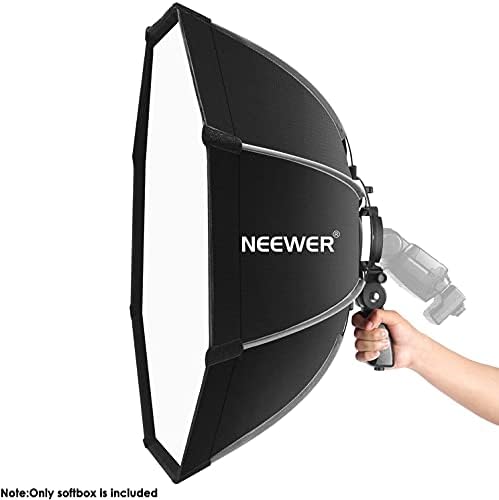 NEEWER 35.4"/90cm Octagonal Softbox Quick Release, with S-Type Bracket Mount, Carrying Bag Compatible with NEEWER TT560 NW561 NW600 NW620 NW700 NW-670 750II and Q3 AD200Pro Flash Strobes, SF-RP36