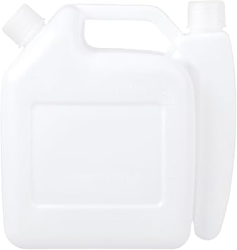 Milisten 1.5L 2 Stroke Oil Mix Bottle Oil Mixing Storage Bottle with Easy Pour Spout Accurate Measuring Reusable Fuel Mixing can for Chainsaw Trimmer Lawn Mower 6.29 X 6.29 X 2.95in