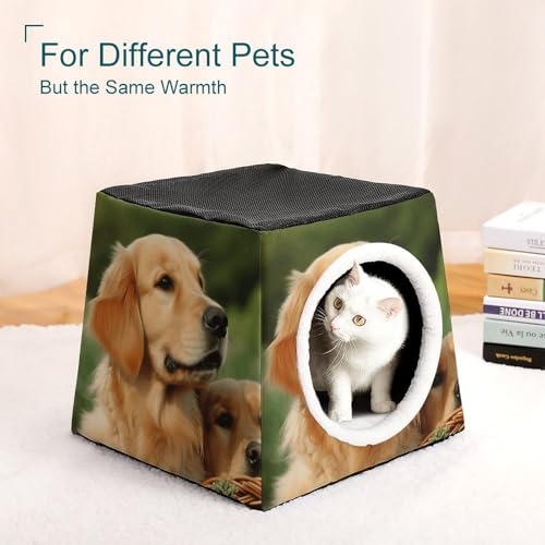 Nichoir confortable pour chat d'intérieur et petit chien en forme de capsule d'espace chaude et douce - 8